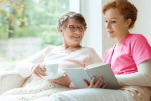 Nurse reading